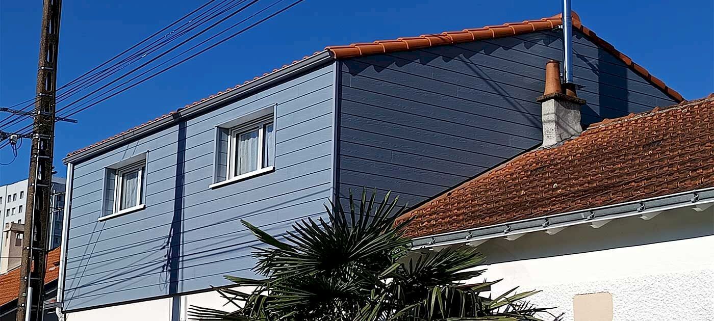 surelevation en hauteur d'une maison en bois au chesnay